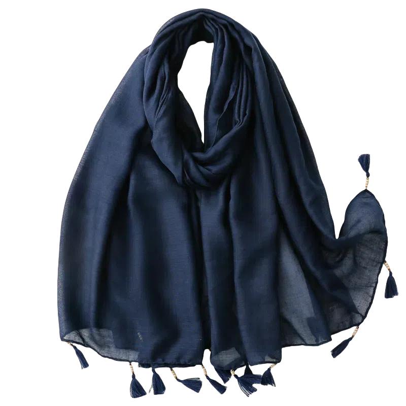 Lightweight Women's Sunshade Scarves,cotton and Linen Air Conditioning Sun Protection Beach Scarves Summer Shawl