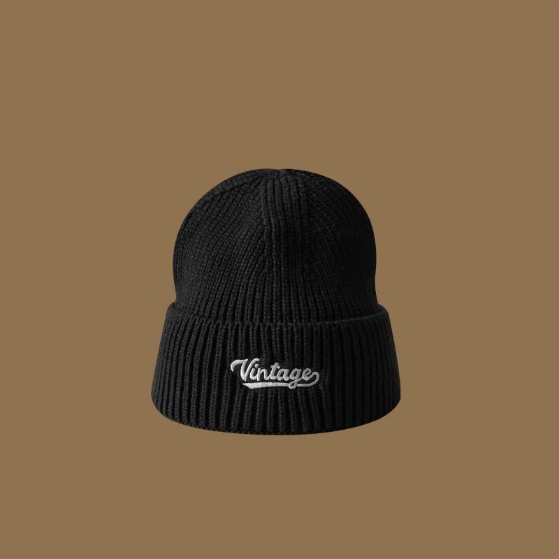 Winter versatile wool hat femininity shows Baijiu red knitted hat high quality original warm cover hat men