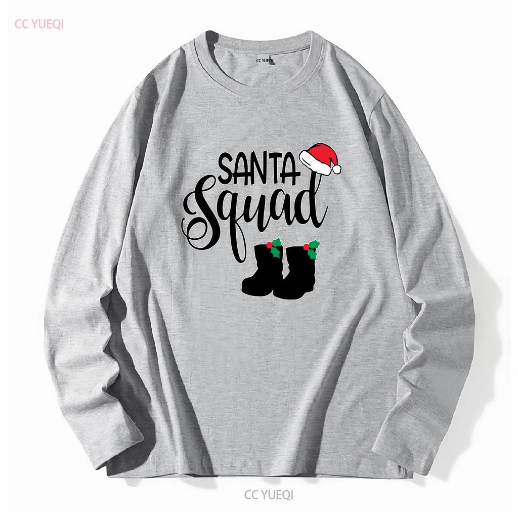 Santa Squad Christmas Festive Mens T Shirt Secret Holiday Xmas Gift Vintage Washed Top For Everyday Wear Homme Casual Graphic