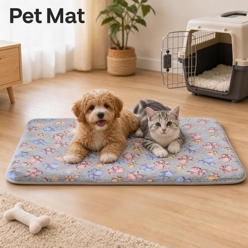 S-XXL Thick And Soft Pet Mat All Season Dog And Cat Bed Mat Ideal For Small To Medium Dogs Soft And Cushy Pet Supplies