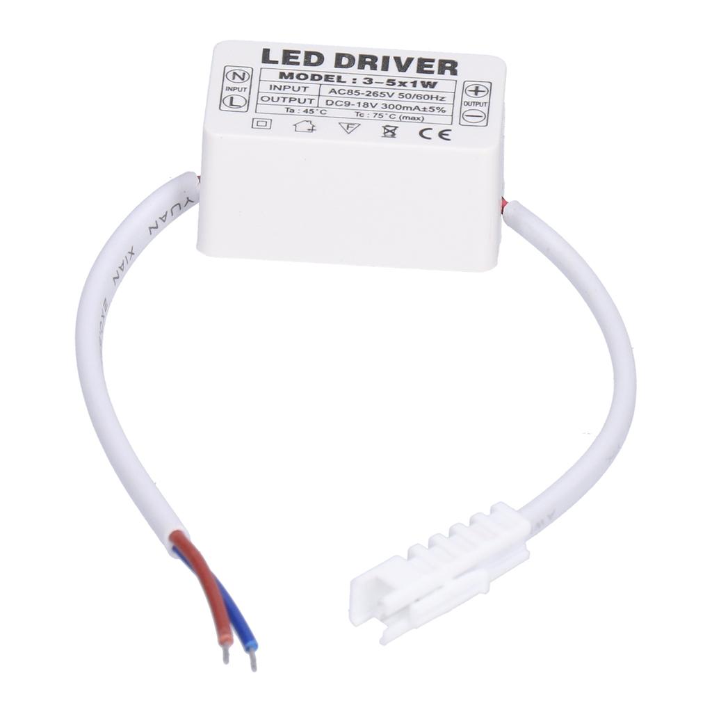 LED Driver 300mA 9‑18VDC Small Size Easy Installation Good Heat Dissipation LED Transformer for Home