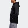 Adidas Sport Basketball Casual Pullover Hoodie Men Tops Black EC6229