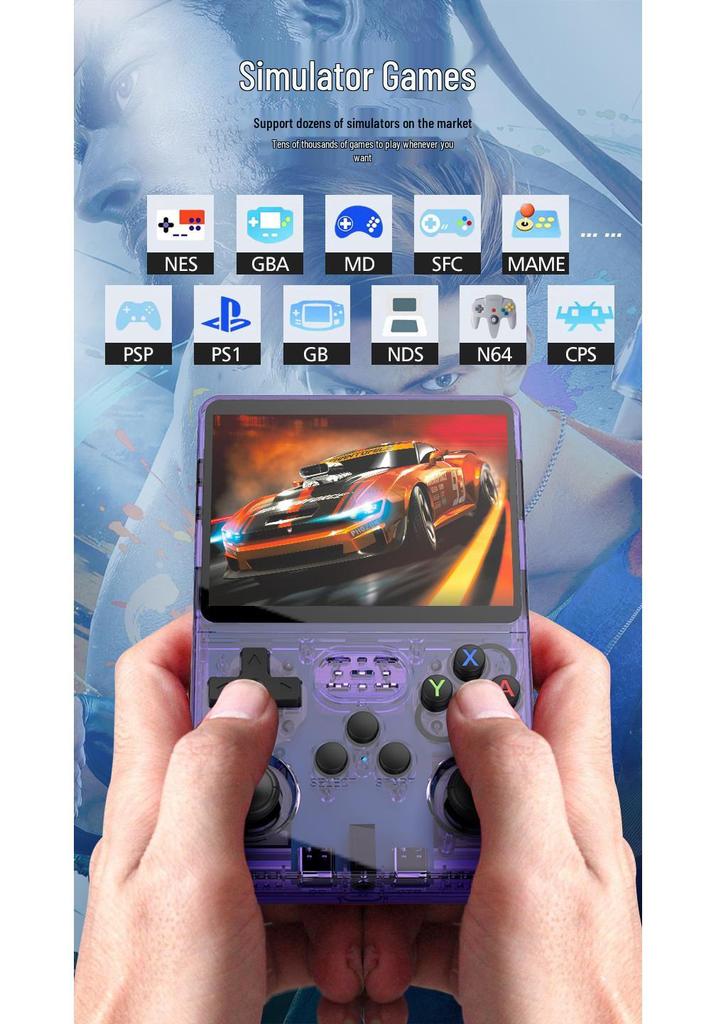 R36S Dual System Open-Source Handheld Console: Portable Retro Arcade with 3D Nostalgic Gaming