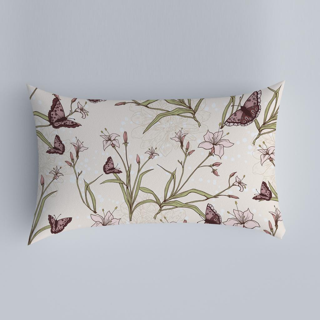 Bedroom Living Room Sofa Home Pillowcase Car Back Pillowcase Chinese Pillowcase Flower and Bird Pattern Cushion Cover