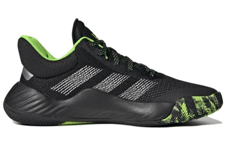 adidas DON. Ausgabe #1 J Rutschfest Leicht Niedrig geschnitten Kinder Basketballschuhe Schwarz Grün Jugendliche EF2933