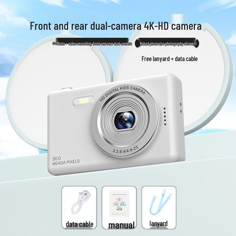 CCD Digital Camera for Students - High-Definition, Retro, Compact for Travel and Campus Use