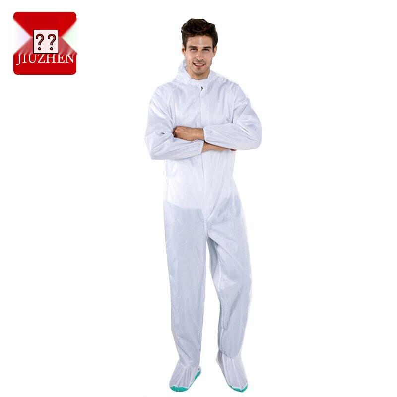 Anti-Static Hooded Cleanroom Coverall XL белый