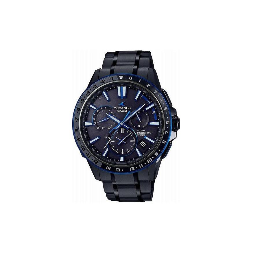Мужские часы CASIO OCEANUS 45 мм Черные OCW-G1200B-1AJF Black Dial