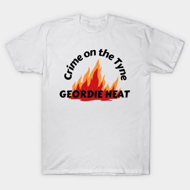 Men Black Print T-shirt Geordie Heat Athletico Mince No-Cut Transfer Paper Print Cotton Tshirt S