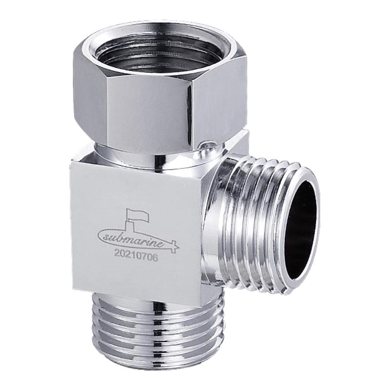Submarine Brass Three-Way Water Diverter