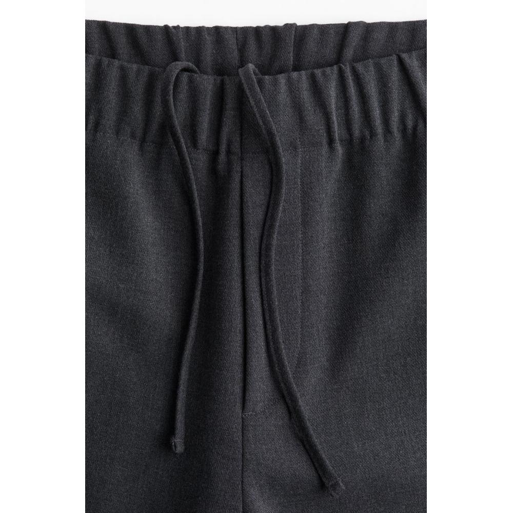 H M Trousers Regular Fit Dark Grey