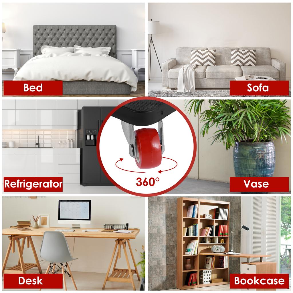 Furniture Moving Transport Roller Set Removal Lifting Moving Tool Set Wheel Bar Mover Moving Heavy Stuffs Device Hand Mover Tool