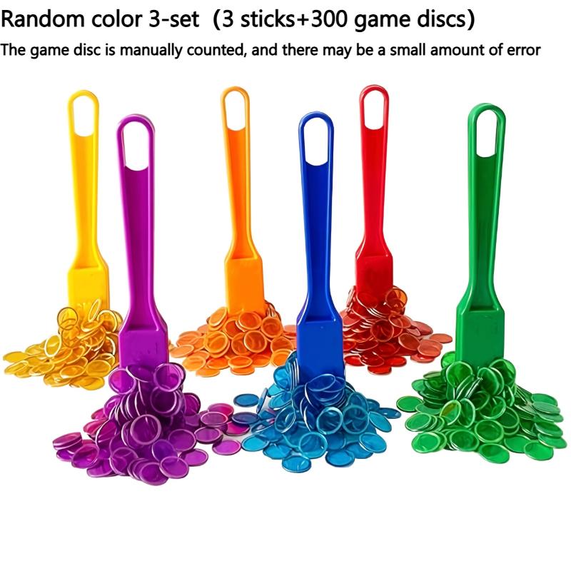 

3/6 Bingo Game Sticks+600 Game Disks,For Large Group Games,Family Game, Elderly Fatigue Props, Bar Games,party Game, Party Hosts