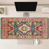 Persian Oriental Geometric Pattern Mouse Pad Large Red Green Desk Mat Tribal Nonslip Rubber Mousepad Office Tribal Ethnic