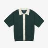 KHALHON Curly Collar Knit Sweater (Dark Green)
