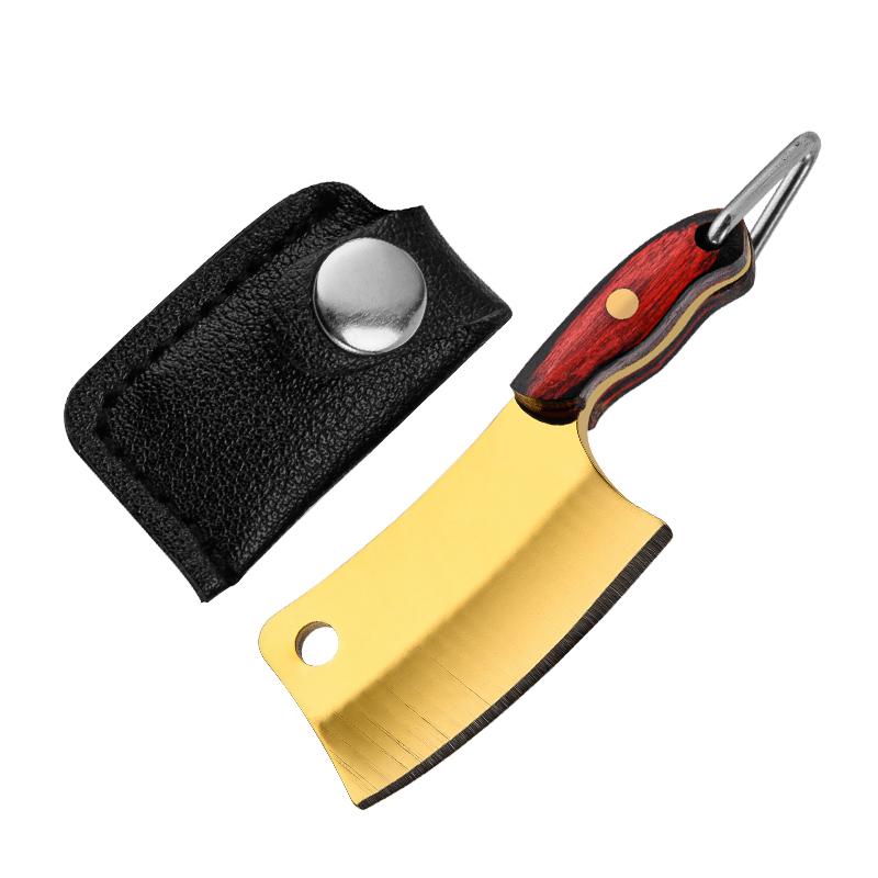DIY Steel Wood Mini Pocket Knife Car Keychain Fishing Accessory and Bottle Opener