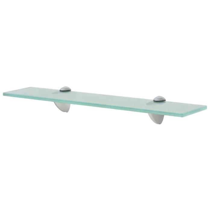 VidaXL Étagères murales 2 pcs Verre 50x10 cm 8 mm