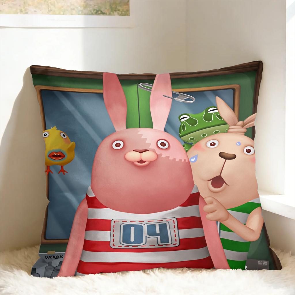 U-Usavich rabbit Pillow Cover  Morden Pillow Case For Living Room Bed Chair Custom Cushion Cover Gift