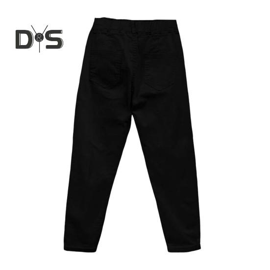 

Женские повседневные брюки, шаровары со средней посадкой и эластичной резинкой на талии, однотонные широкие брюки с карманами, уличная одежда 3XL чёрный