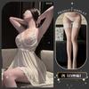 Sexy underwear Sexy pure desire style with steel tray Cross lace backless strap Mesh slim skirt