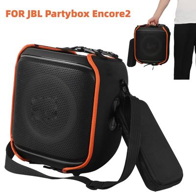 Travel Carrying Case For JBL Partybox Encore 2 Portable Speaker Bag With Shoulder Strap & Microphone Box Pouch Accessories