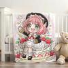 Anime SPY FAMILY Anya Forger Blanket Soft and Skin Friendly For Couch Bed Napping Bedspread All Seasons Comforter