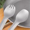 Portable Camping Spoon Strong Camping Titanium Spork Spoon Tableware Soup Spoon