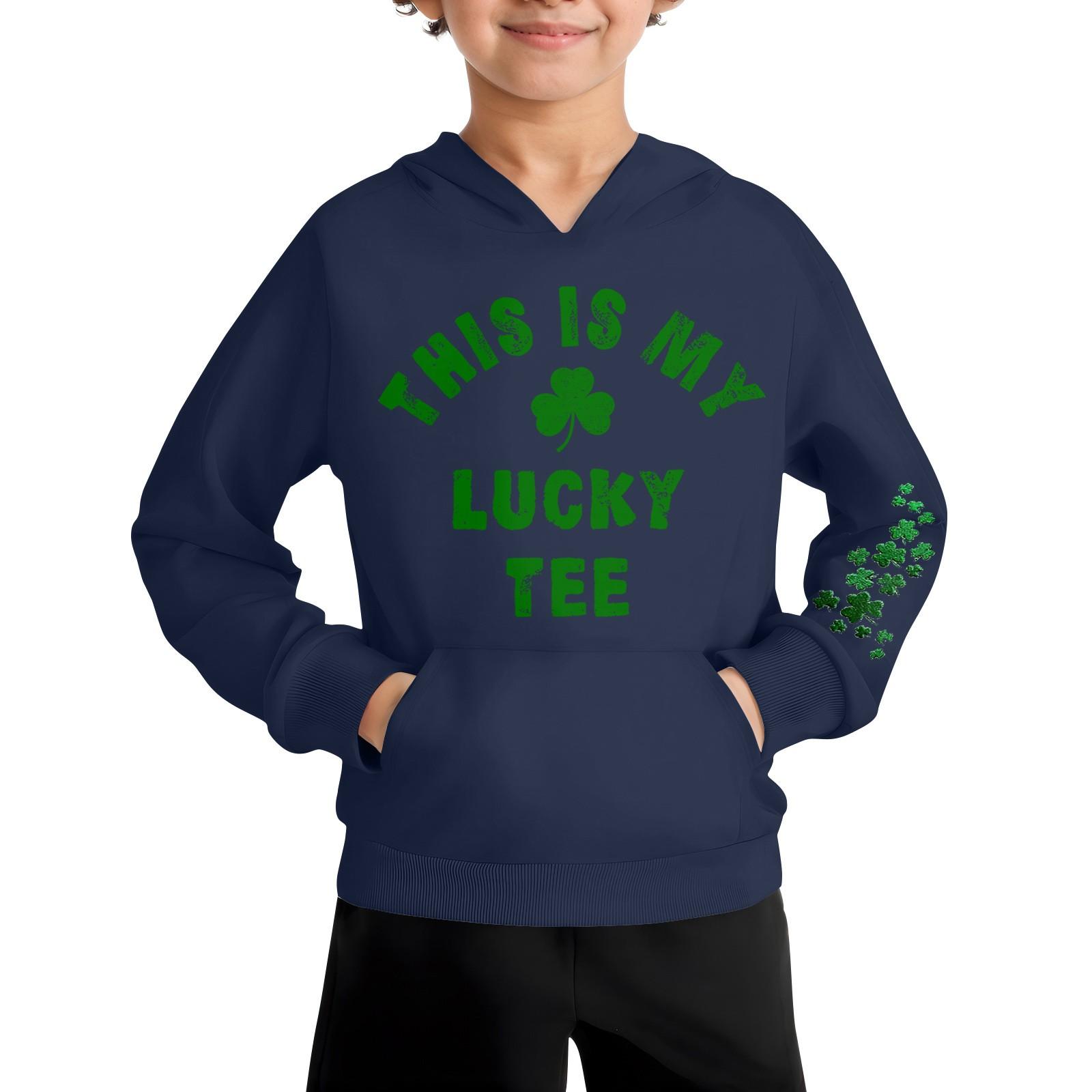 

Повседневная модная толстовка с длинным рукавом и капюшоном с карманом для мальчиков 110