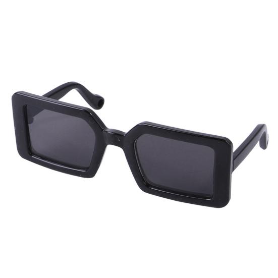 Dog Sunglasses Square Decorative Anti-UV Stylish Glasses Pet Dress Up Supplies for Photo Shooting