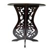Round Modern Design Folding Coffee Table Side Table Night Stand Corner Table for Living Drawing Room Bedroom Kitchen