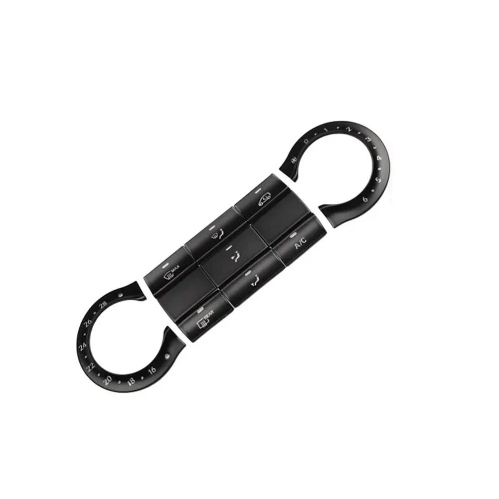 Autocollant  Garniture  Bouton  Climatisation De Console Centrale De Voiture, Mercedes Benz Cla, C117, Gla,