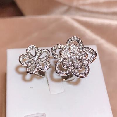 Exquisite Flower Rings for Women Fashion Open Adjustable Rings Wedding Bridal Jewelry Party Women for Jewelry Pop Flower Jewelry Ring