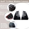For VW Golf MK7 MK7.5 2013- Rear Window Louver Shutter Cover Side Vent Trim Windshield Decoration Cover Car Accessories