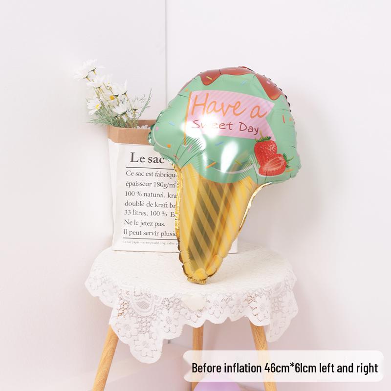 Cartoon Donut Number Balloon for 1st Birthday Party Decorations and Photo Props