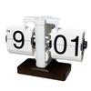 MiaoKe Retro Automatic Walnut Flip Clock: Simple Desktop Decor