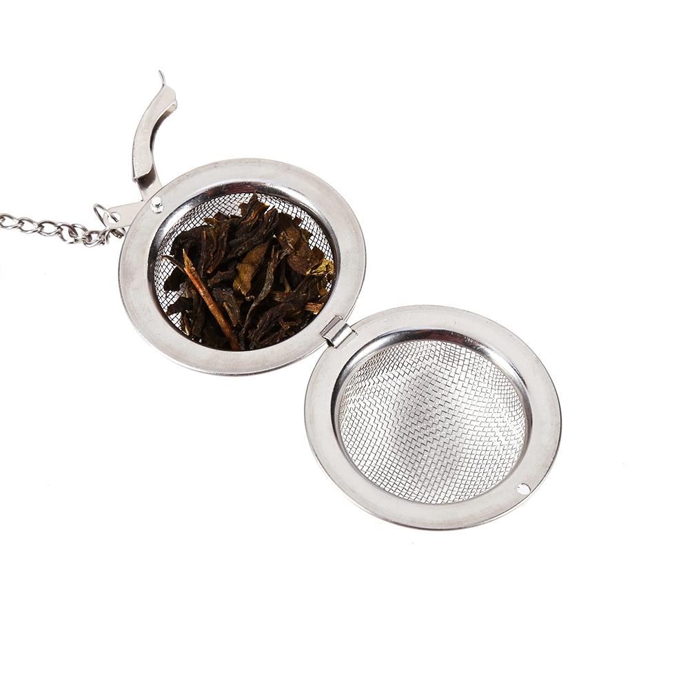 Stainless Steel Loose Tea Infuser Leaf Strainer Filter Diffuser Herbal Spice Net    4.5cm