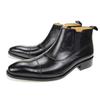 Fashion Fashion Business Men Boots Zipper Boot Handmade By Real Leather 2024 Top Quality Comfortable Luxury Autumn Boots Classic Brown
