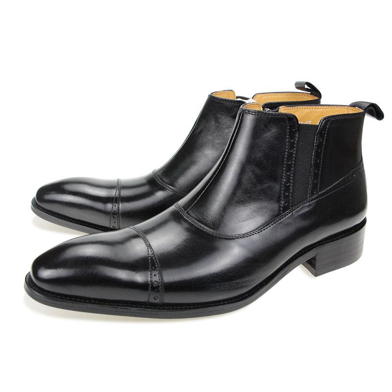 Fashion Fashion Business Men Boots Zipper Boot Handmade By Real Leather 2024 Top Quality Comfortable Luxury Autumn Boots Classic Brown