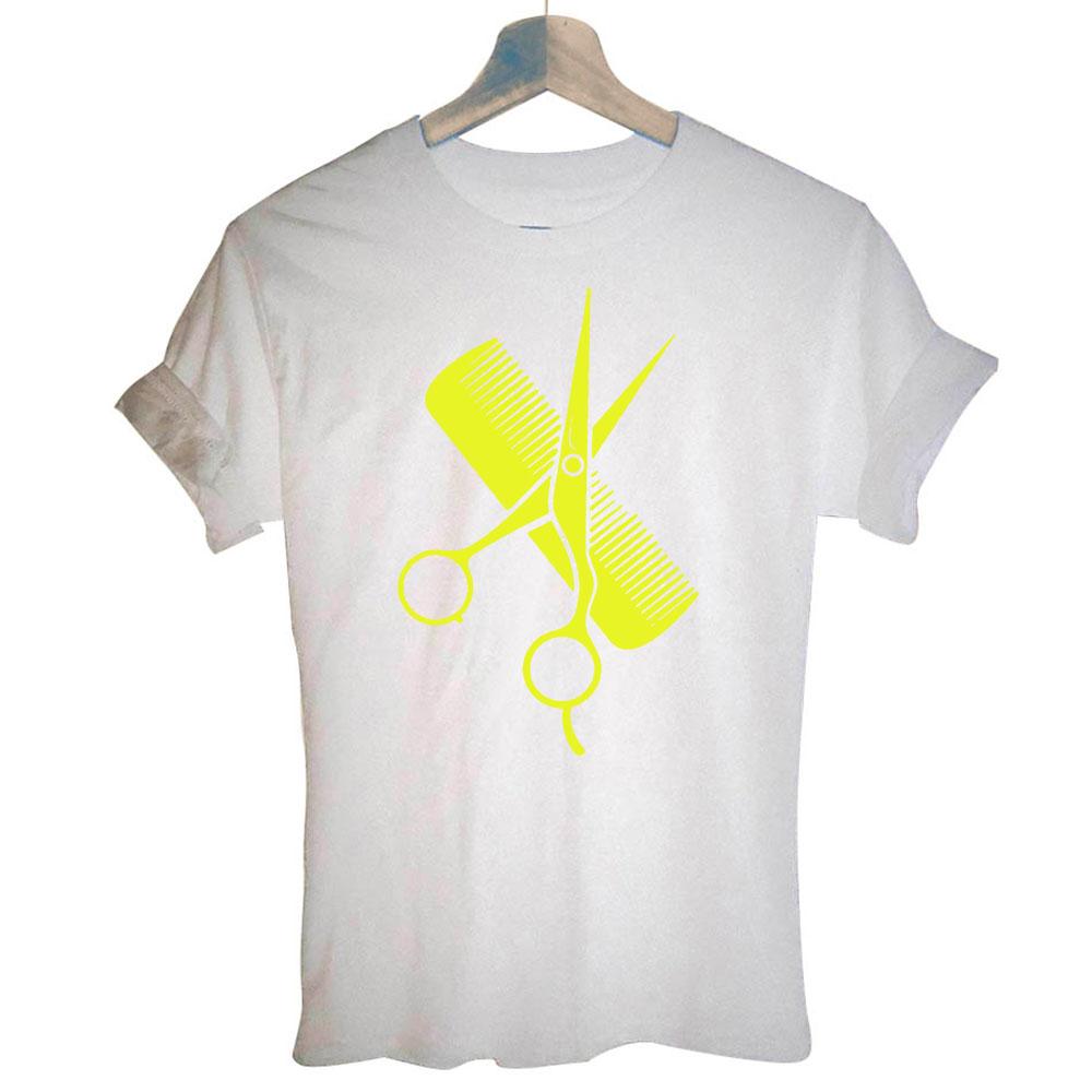 Funny Barber Weapon Scissors T Shirt Hairdresser Barber Hair Stylist Definition Hip Hop Harajuku T-shirt Women Clothing