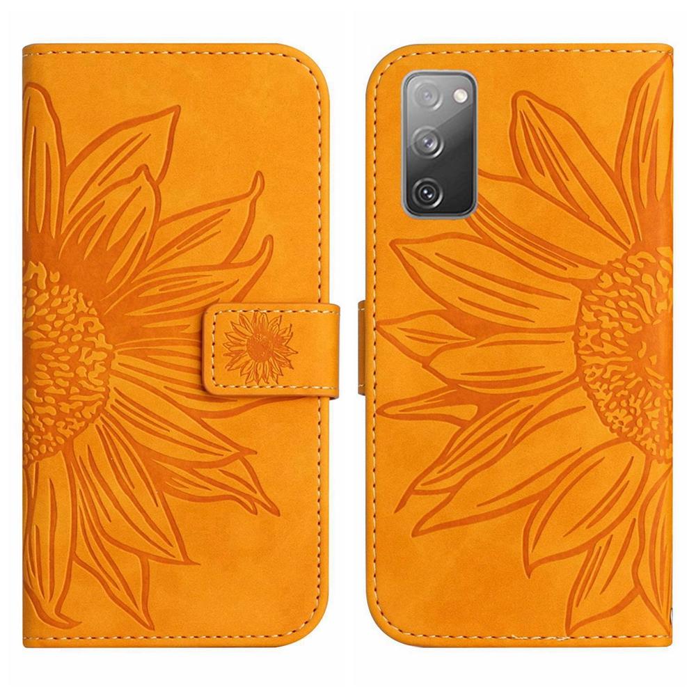 S20 + S20 Plus S20fe Brieftasche Telefonbuchhülle für Funda Samsung Galaxy S20 Fe S20ultra 5g Hülle 3D Sonnenblumen-Schmetterling Lederhülle
