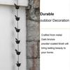 SeraphinaT Vintage Bird Rain Chain Drain gutters Decorated Rain Chain Garden Rain Steering