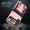 Anti -Fall Dual Layer Fitted Cover Case For Samsung Galaxy Z Flip4 5g Flip 4 Shockproof Folding Design Cover