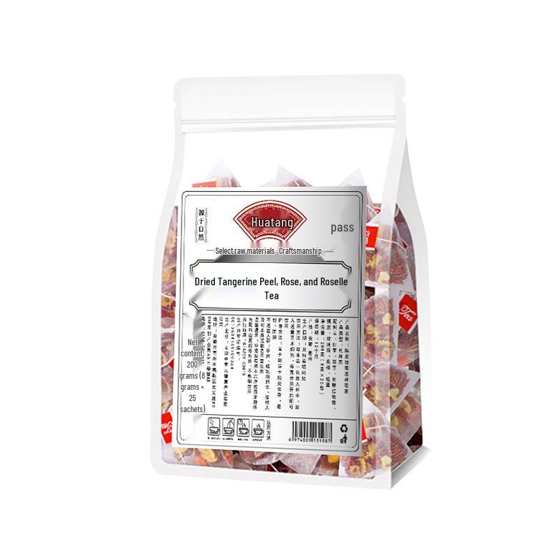 Tangerine Peel & Rose Roselle Tea: Liver & Kidney Health Bags for Men & Women