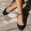 Damen Ballett Einfach Bequem Flach Damen Groß Frühling Neue Mode Schuhe Damen Runde Spitze Atmungsaktiv Flacher Mund Schuhe