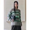 Peacebird Women's Striped Loose-Fit Knit Sweater