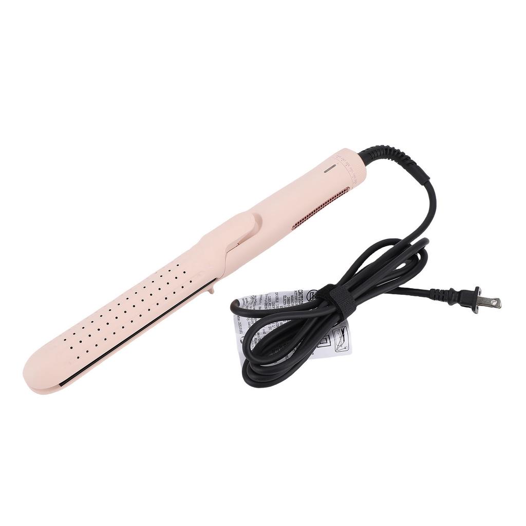 Hair Curler Straightener with Cooling Air Vents 2 in 1 Curling Wand Styling Iron Adjustable Temperature Extended Plate