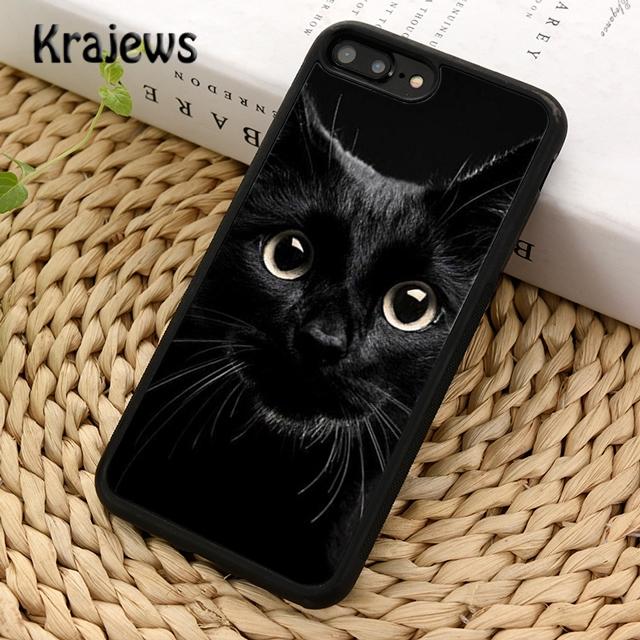 Měkké pouzdro na telefon Krajews Witches Black Cat pro iPhone 14 5 6s 7 8 plus X XR XS 11 12 13 pro max Samsung Galaxy S21 S22ultra