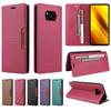 Magnetic Wallet Anti-theft Leather Case For Xiaomi Poco X3 NFC M3 F3 PocoX3 Pro F3Pro Pouch Card Holder Phone Book Flip Cover