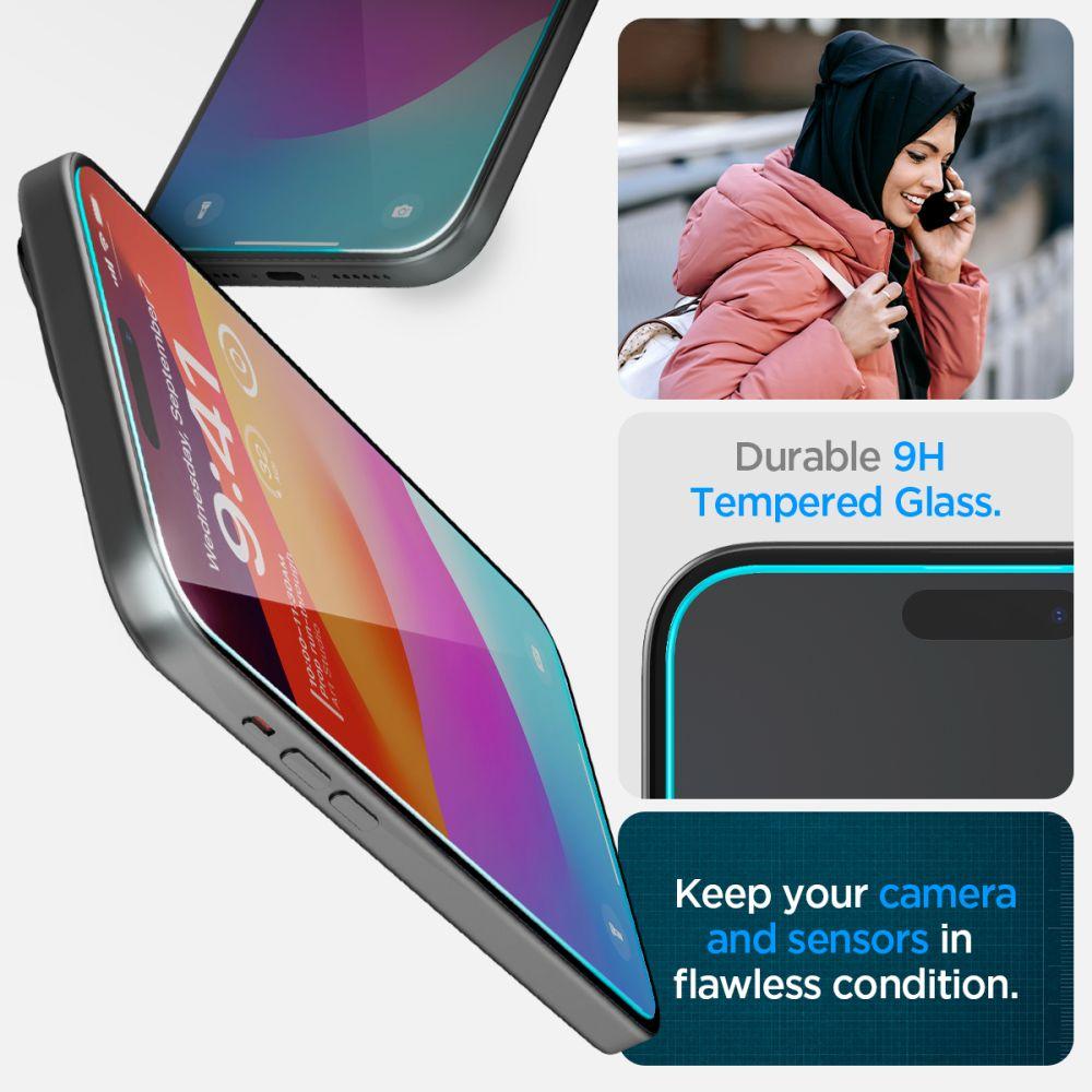 Szkło Hartowane Spigen Glas.tr Ez Fit Iphone 15 Plus Clear