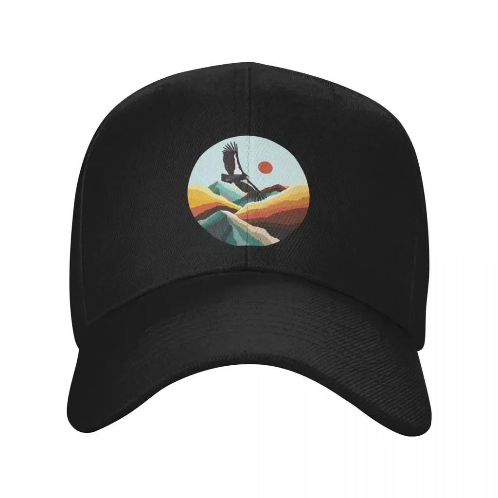 Condor In Flight Baseball Cap Streetwear Tactical Cap Tea Hat Funny Hat Unisex Womens